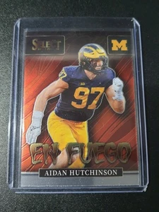 Aidan Hutchinson - Select Draft Picks 2022 - Lions, Michigan - En Fuego - RC - Bild 1 von 2