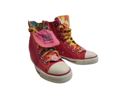 Daddy's Money Pink Glitter Womens Hidden Wedge Hi High Top Shoes Size 9 Sneakers - Image 1 of 4