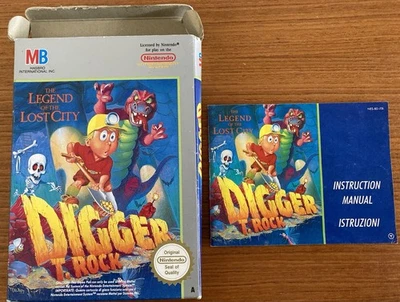 NES DIGGER T ROCK The Legend of the Lost City NES-8D-ITA BOX & INST ONLY NO GAME - Image 1 of 4