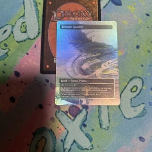Temple Garden Full Art Foil Play Test Mtg Card Alien Landscape - Picture 1 of 2