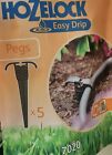 Hozelock Easy Drip - 7020 Pegs Pack of 5 NEW Micro Water System
