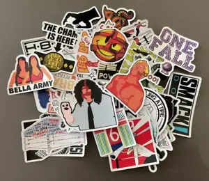 WWF WWE AEW TNA Shiny Vinyl Wrestling Stickers Hasbro Era - Pick One - Picture 1 of 105