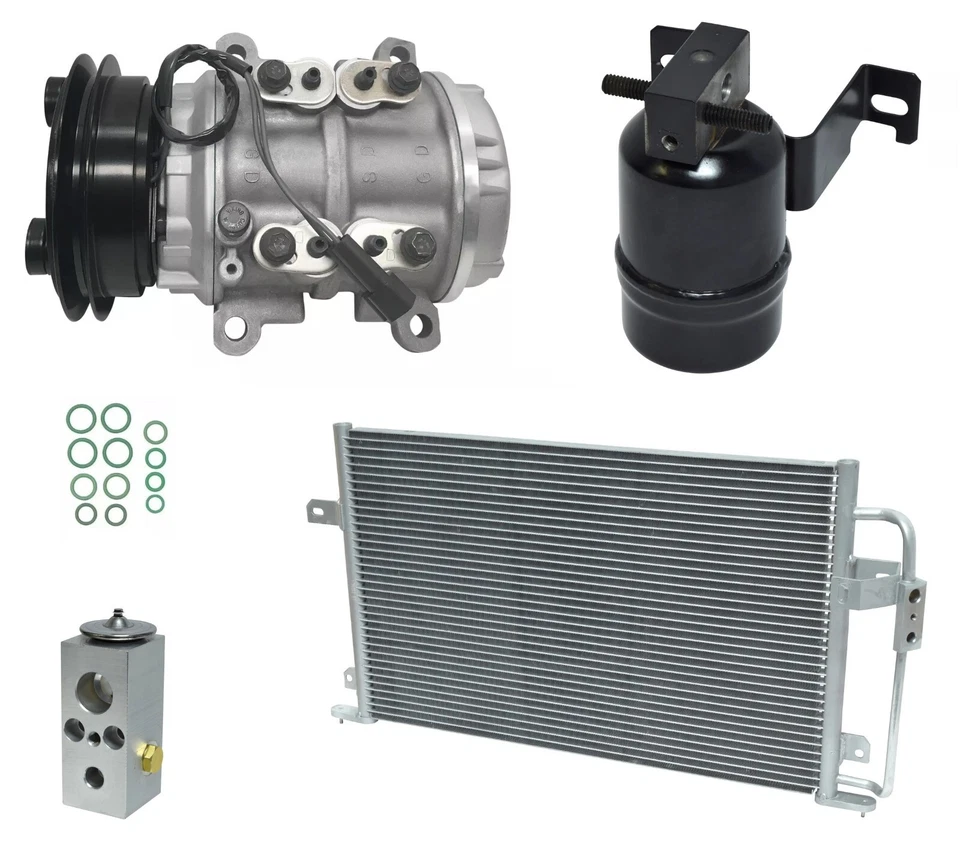 Kit de compresor de aire acondicionado RYC Reman con condensador EG100 para Chrysler Dynasty 2,5 L 1990 Foto 1 de 4