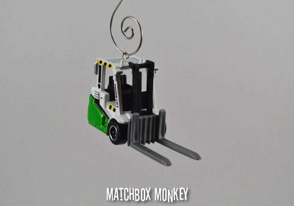 1/64 Forklift Hi-Lo Christmas Ornament Crown Fork Truck CAT Komatsu Toyota Hilo - Image 1 of 4
