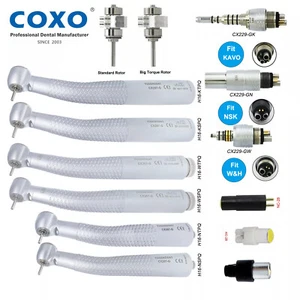 COXO Dental High Speed Handpiece Fiber Optic Turbine Fit KAVO NSK LED Coupling - Picture 1 of 19