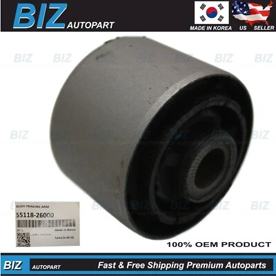 OEM Trailing Arm Bushing for 2001-2006 Hyundai Santa Fe 55118-26000 - Image 1 of 4