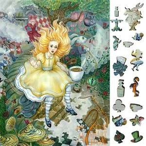 Wooden Jigsaw Puzzles for Adults by FoxSmartBox - 250 Pieces - Alice Fantasies - Picture 1 of 7