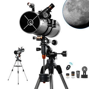130EQ Professional Telescopes for Adults Astronomy with PL Lens Phone Adapter - Picture 1 of 7