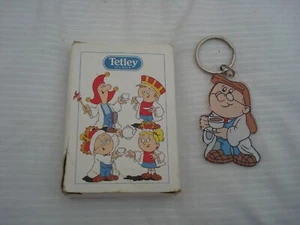VINTAGE TETLEY TEA BAGS PLAYING CARDS & KEYRING - Picture 1 of 8