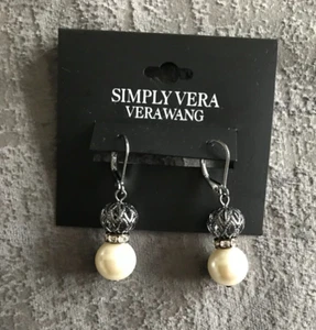 Simply Vera Wang Orecchini Pendenti perla - Foto 1 di 3