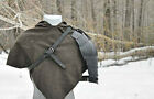 Medieval leather pauldron shoulder armor larp Renaissance costume