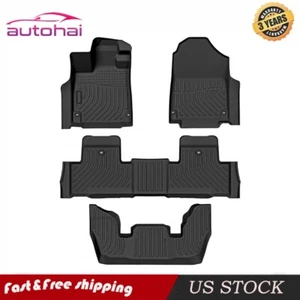 Car Floor Mats + 3rd Row TPE Floor Liners For 2022-2025 Acura MDX All Weather - Picture 1 of 11