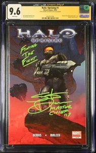 STEVE DOWNES SIGNED HALO UPRISING #1 Marvel Comic 10/07 AUTOGRAPH CGC JSA 9.6 - Picture 1 of 2