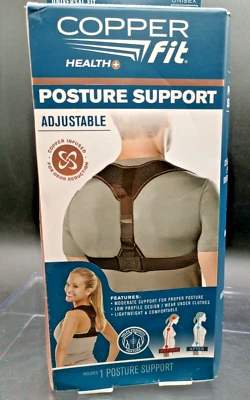 Soporte de postura ajustable (pecho 33"-44") para usar debajo de la ropa - ligero Foto 1 de 4