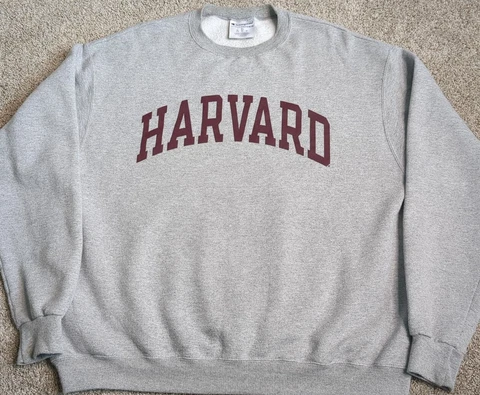 Vintage Harvard University Crimson Champion Crewneck Sweatshirt Ivy League XL Cover