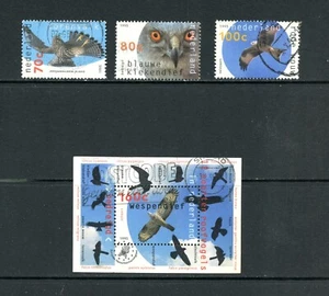 M037 Netherlands 1995 Birds of Prey set & sheet used - Picture 1 of 1