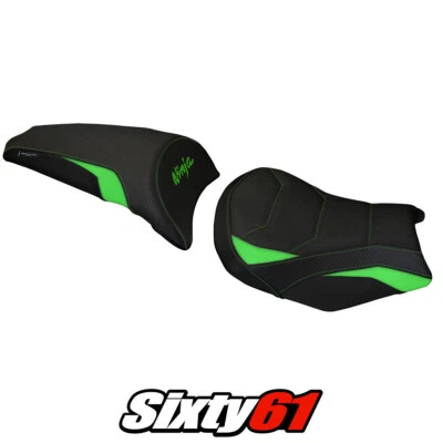 Cubierta de asiento verde Kawasaki Ninja 650 Z650 2017-2024 2025 Tappezzeria Ultragrip Foto 1 de 4