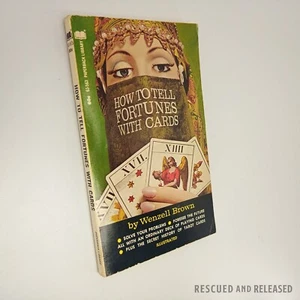 1971 How to Tell Fortunes with Cards Wenzell Brown Vintage Paperback 2nd Print - Bild 1 von 9