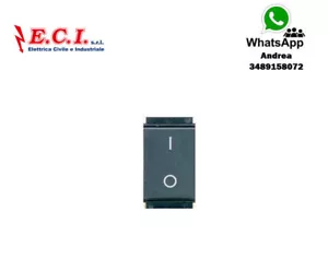 7813.2 INTERRUTTORE BIPOLARE 16A COMPATIBILE CON BTICINO LIVING CLASSIC 4511 - Imagen 1 de 1
