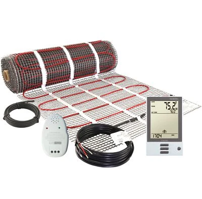 LuxHeat Mat Kit 240v (35-200sqft) Electric Radiant Floor Heating System Tile and - Image 1 of 4