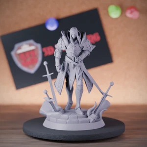 Elf Lord Miniatur Krieger Kämpfer Spearman Mini Dungeons and Dragons TTRPG DnD - Bild 1 von 8
