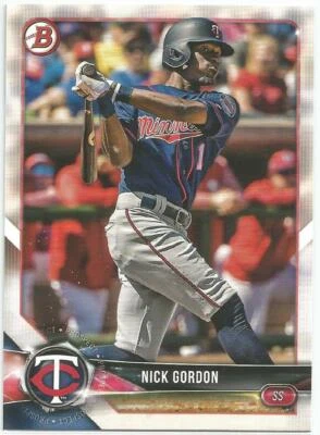 Nick Gordon Minnesota Twins 2018 Bowman Draft Card - Image 1 of 3