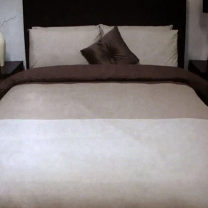 Chocolate 3 Tone Quilt Cover Set + Fitted Sheet by Essentially Home Living - Picture 1 of 6