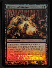 MTG 1x Foil BLOWFLY INFESTATION Shadowmoor (Excellent)