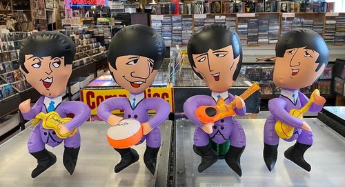 4 VINTAGE 1960'S NEMS BEATLES INFLATABLE DOLLS JOHN PAUL GEORGE & RINGO ...