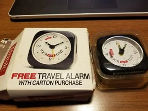 Basic Cigarettes Travel Alarm Clock Advertising Promo - Picture 1 of 2