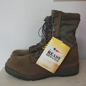 NEW Belleville USAF Hot Weather Sage Green Mens Combat Boots 600ST Size 14.5 - Picture 1 of 12