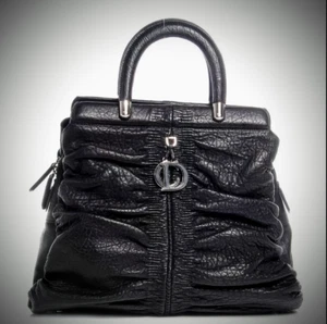 Bolso de mano Lady DIOR cuero Grand Karenina negro plata bolso de mano mujer - Imagen 1 de 24