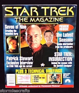 Star Trek The Magazine Premiere Issue 1999 Patrick Stewart Borg Insurrection - Picture 1 of 7