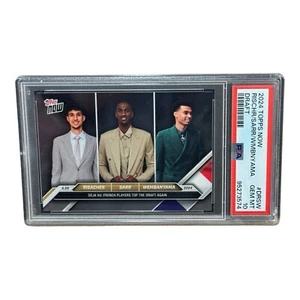 2024 TOPPS NOW VICTOR WEMBANYAMA - ZACCHARIE RISACHER -ALEX SARR DRSW PSA 10 - Picture 1 of 3