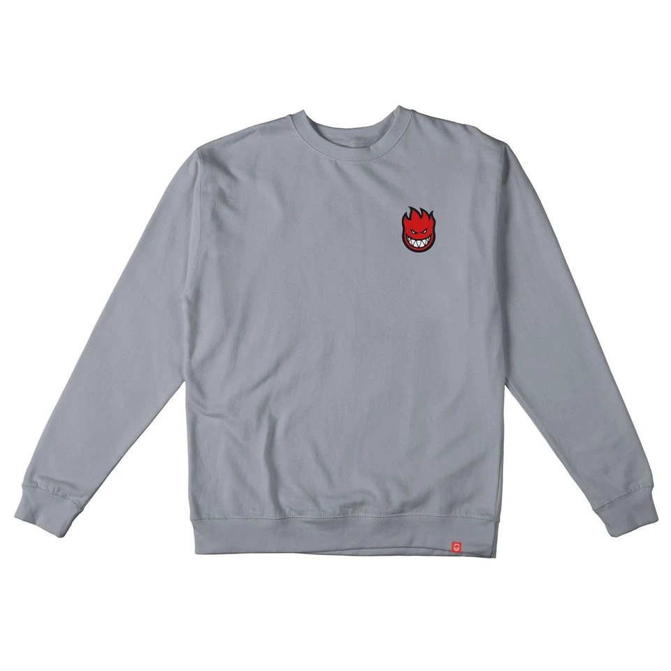 Moletom Spitfire Wheels Lil Bighead enchimento gola redonda cimento/vermelho/preto/branco cinza - Imagem 1 de 1