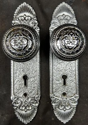 K&D / Taylor & Boggis Cuyahoga Nickel Plated / Silver Passage Set. H-21100. - Image 1 of 4