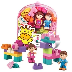 Soft Building Blocks for Toddlers, Stacking Blocks for Babies 6 Months and Up - Picture 1 of 7