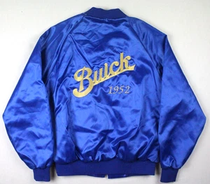 Vintage 1952 Buick Embroidered Made In USA Satin Bomber Jacket Large - Picture 1 of 6