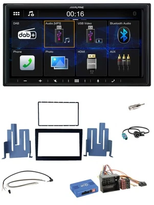 Alpine Bluetooth 2DIN Lenkrad DAB USB Autoradio für Porsche Boxster 09-12 - Bild 1 von 4