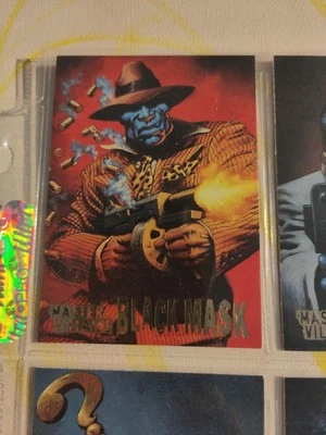 1995 Skybox DC Batman Master Series VILLAINS INSERT BLACK MASK #1 CARD SINGLE! - Image 1 of 2