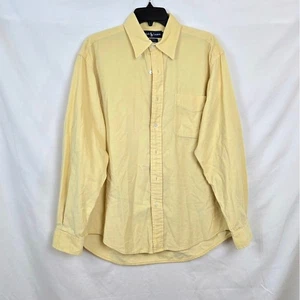 Ralph Lauren Men's Blake Yellow Corduroy Long Sleeve Preppy Button Shirt Medium - Picture 1 of 8
