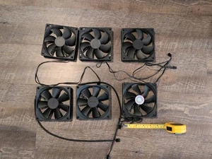 120mm case fans Lot of 6 - Afbeelding 1 van 3