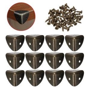 Stylish Antique Iron Bronze Corner Protectors for Jewelry Boxes (Pack of 12) - Picture 1 of 37