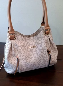 Women Shoulder Bag CALVIN KLEIN Handbag Large Leather Purse Medium Satchel Tote - Picture 1 of 18