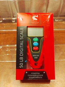 Coastal Conservation Association 50 Pfund Digitalwaage rot wasserdicht Neu im Karton - Bild 1 von 7