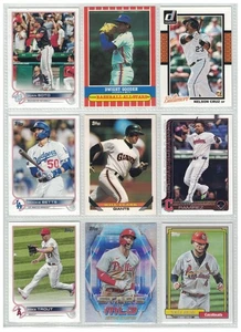 Lotto carte da baseball MLB Stars - Soto, Gooden, Cruz, Betts, Ramirez (9 carte) MLB1 - Foto 1 di 2