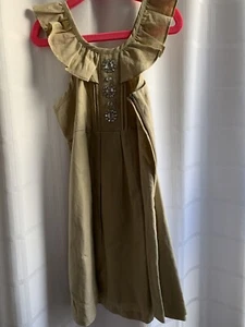 Gymboree Girls Dress Safari Collection Tan  Sundress Size 6 - Picture 1 of 3