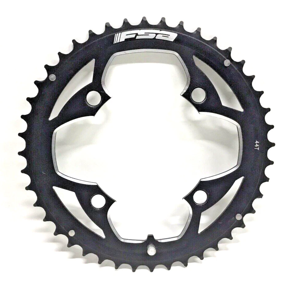 FSA Vero Pro Road Alloy Chainring 44T 104 BCD 4-Bolt Black Anodized WA146 NEW - Image 1 of 4