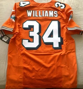 Ricky Williams Miami Dolphins authentic Nike Elite orange game model #34 jersey - Picture 1 of 3