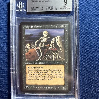 MTG Alpha Drudge Skeletons C K BGS 9 MINT (9.5 surface/edges, 9 corners) 1993 - Image 1 of 2